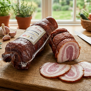 Грудинка "Премиум" копчение на дровах "Фабрика качества (Колбасы Подмосковья)