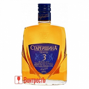 КОНЬЯК СТАРЕЙШИНА 3ГОДА 100мл