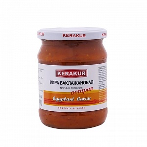  Икра из баклажанов KERAKUR острая 500 г (Семь хлебов и рыбы)