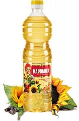 Масло подсолнечное Каролина 0,8 литра