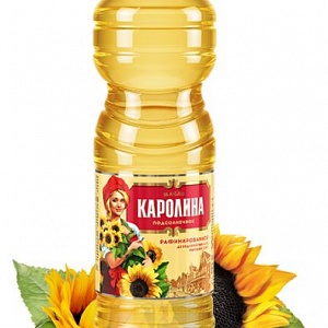 Масло подсолнечное Каролина 0,8 литра