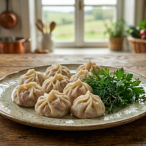 Манты свино говяжие (Ручная лепка) (Домашняя готовая кулинария)